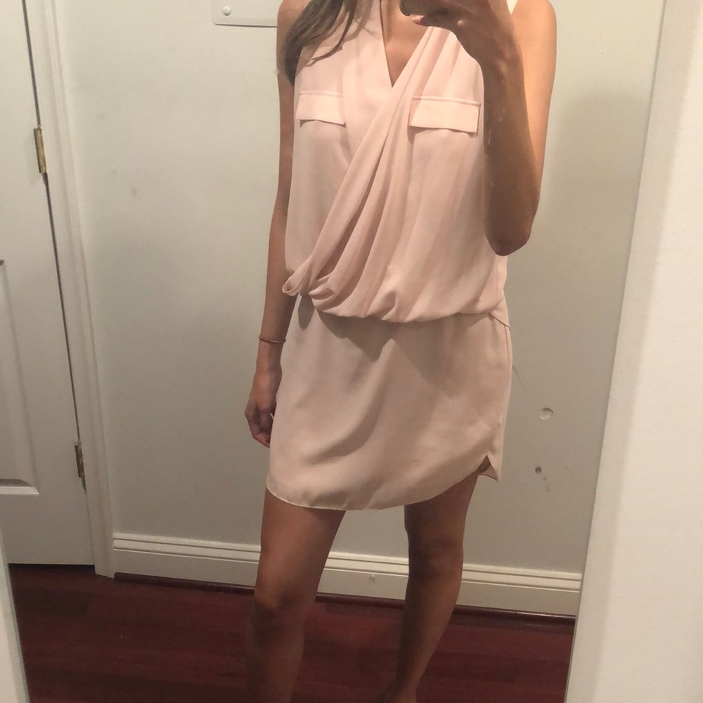 Light pink chiffon dress